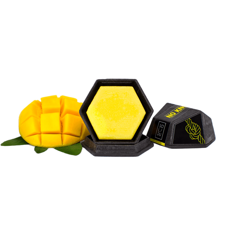 SOLIDU
NO KNOTS
DETANGLING SMOOTHING CONDITIONER BAR
With Mango Butter for Dry Curly Hair- 55 gr