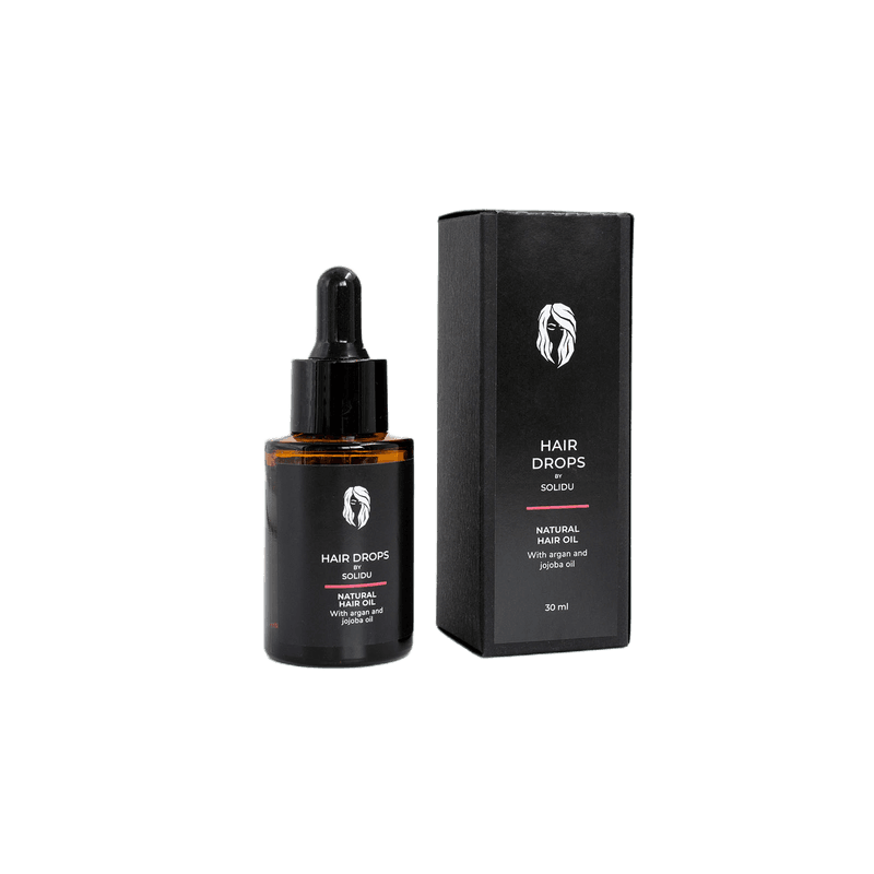 SOLIDU
HAIR DROPS
SPLIT ENDS- SCENTED- NATURAL HAIR OIL
With Argan & Jojoba Oil for Dry and Damaged Hair- 30 ml
Scalp Type: Normal